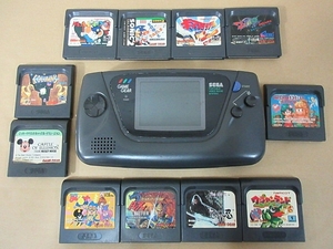 S5788 ジャンク セット 動作未確認 SEGA セガ GAME GEAR ゲームギア HGG-3210 本体 ソフト11本 現状渡し