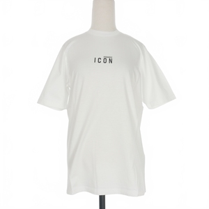 ディースクエアード DSQUARED2 21SS Icon Mini Logo T-Shirt アイコンロゴ Tシャツ カットソー 半袖 XS ホワイト 白 S80GC0009 国内正規