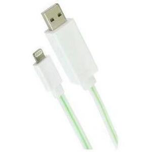 光る 流れる ライトニング USBケーブル 1m 白/緑 iPhone7 iPhone7 plus iPhone6 iPhone6 Plus iPhone5 iPad Air iPod