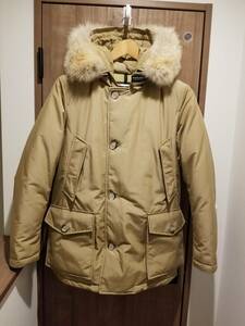 【USED】WOOLRICH　ウールリッチ　アークティックパーカー ARCTIC PARKA　S　ベージュ　タン　カナダ製