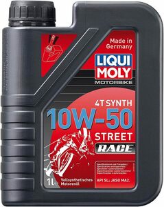 LIQUI MOLY 2輪車用 エンジンオイル StreetRace 全合成油 10W-50 1L 1751 リキモリ