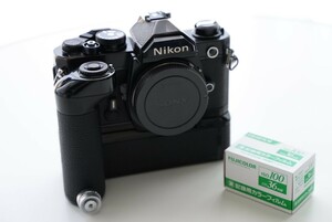 Nikon ニコン FM ボディ モータードライブ MD-12 動作品 Fuji業務用36付き 