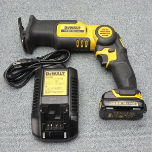 【工具等】DEWALT（デウォルト）　10.8V　充電式レシプロソー DCS310 本体 バッテリー 充電器　中古品