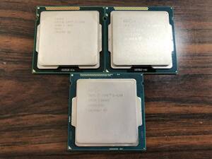 中古美品 Intel Core i5-2400 Core i3-4160 Pentium G2020 3個セット