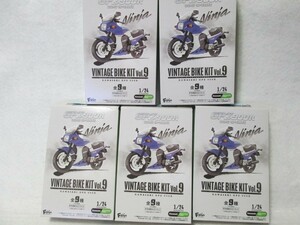 F-toys　ヴィンテージバイクキット Vol.9　KAWASAKI GPZ900R　5種　エフトイズ　食玩　フィギュア　鰰
