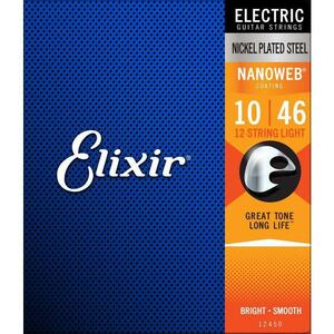 Elixir 12-STRING エレキギター弦 12450 NANOWEB LIGHT 10-46 12弦 正規品