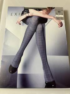 【送料無料】 アツギ EXHALE タイツ フラワーバスケット柄 M ダークチャコール・グレー 60デニール atsugi tights