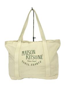 MAISON KITSUNE◆トートバッグ/コットン/アイボリー