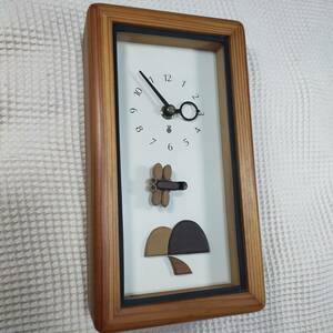 キコリ時計 KICORI トンボ 動作品 中古品 置き時計 掛け時計