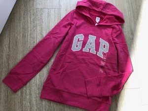 ★新品Gap Kidsギャップロゴフード付きトレーナー160★P