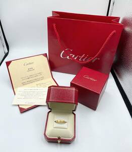 本物保証 新品仕上げ済み Cartier カルティエ ラニエール リング 指輪 イエローゴールド 51 11号 750 K18 保証書有