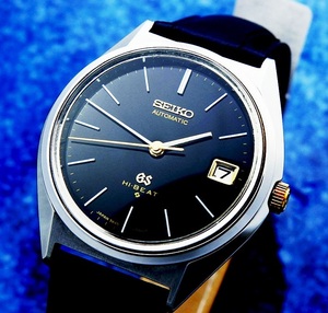 SEIKO グランドセイコー ハイビート 56GS 5645-7000 Steel Black Two Tone Dial メンズ 自動巻き(美品、OH済み ) / 36mm