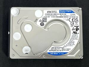 【送料無料】★ 4TB ★ WD40NPJZ【使用時間：24ｈ】　2023年製　稼働極少　Western Digital Blue　2.5インチ内蔵HDD/15mm/SATA