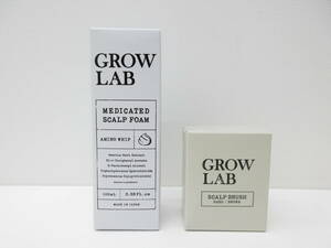 3369 雑貨祭 グロウラボ GROW LAB メディケイテッドスカルプフォーム 100ml &スカルプブラシセット 未開封品 