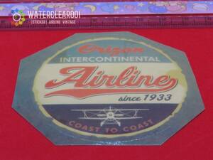 □■28003-HS■□[RETROVINTAGE-STICKER＊AIRLINE] INTERCONTINENTAL AIRLINE