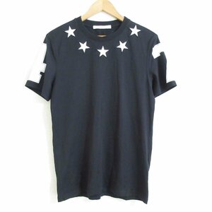 良品 GIVENCHY ジバンシィ スタープリント クルーネック 半袖 ナンバリング Tシャツ カットソー S ブラック