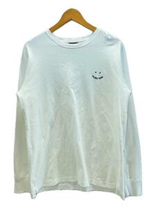 PS Paul Smith◆HappyロングスリーブTシャツ/長袖Tシャツ/M/コットン/WHT/933UE//