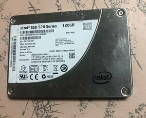 SSD 520 Series 120GB CVCV3070302SN120BGN 動作品累積使用4890時間