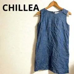 CHILLEA ワンピース　Sサイズ　青　サイズ38 チュニック　キリア