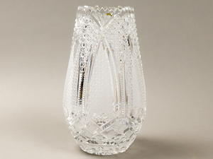 fqya ボヘミアガラス SEVCIK ラディスラフ・シェフチーク 花瓶 25cm 飾り壷