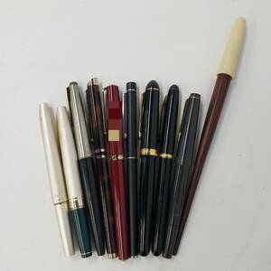 M052-518　万年筆　10点まとめ　PARKER　パーカー　SAILOR　セーラー　PILOT　パイロット　　他　筆記用具　文具