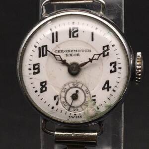 RT0110-32-3　クロノメーター CHRONOMETER EXOR 手巻き 腕時計 不動品 ケース割れ 60サイズ