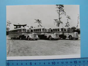 (A44)864 写真 古写真 自動車 日野 日野自動車 バス ボンネットバス トレーラーバス