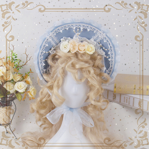 ロリータ ボンネット ボンネ 帽子 ヘッドドレス ヘアアクセサリー 髪飾り 花柄 クラシカル クラロリ 甘ロリ 姫ロリ ゴスロリ プリンセス