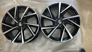 未使用、多少のキズ/ホイール2本 OZ Racing エムエスダブリュー MSW 80 グロスブラックフルポリッシュ 19×7.5J 5/108 ＋47.5 63.34