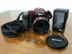 99YB4272 Nikon ニコン COOLPIX P520 レッド コンパクトデジタルカメラ バッテリー付