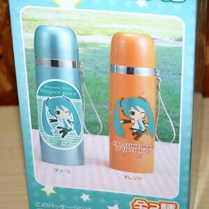 【初音ミク】プレミアム　ステンレス　ボトル　水筒　ペットボトル　熱中症　ボカロ　オレンジ　ポンジュース　みかん　オリンピック　観戦