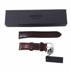 【新品 未使用】 SHINOLA DETROIT シャイノラ 腕時計用 レザー 交換 ベルト Sz.F　メンズ シノラ シャイノーラ　I4G00146_5#U