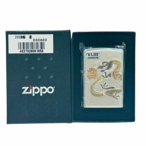 【Zippo/ジッポー】オイルライター 未使用品 和板 龍★45508