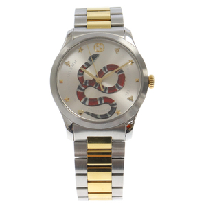 GUCCI グッチ G-タイムレス キングスネーク 腕時計 ウォッチ シルバー/ゴールド YA1264075
