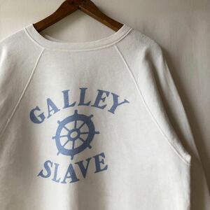 50s 60s SPRUCE GALLEY SLAVE 染込みプリント ラグラン スウェット L ビンテージ 50年代 60年代 カレッジ オリジナル ヴィンテージ