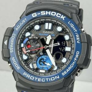 未使用 極美品 箱説タグ付G-SHOCK GN-1000B-1AJF GULFMASTER ガルフマスター 方位.温度計搭載 ツインセンサー アナデジ 反転液晶 ブラック