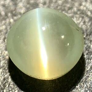 〔天然クリソベリルキャッツアイ0.450ct〕m 約4.10×4.15mm ルース 裸石 宝石 ジュエリー chrysoberyl cats eye テDE0