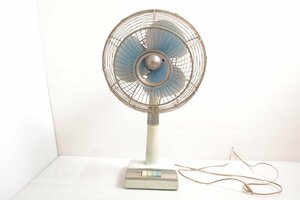 M211S09V NATIONAL ナショナル 扇風機 ELECTORIC FAN F-30SE 3枚羽 ブルー 昭和レトロ 家電 ※現状品【1円スタート】