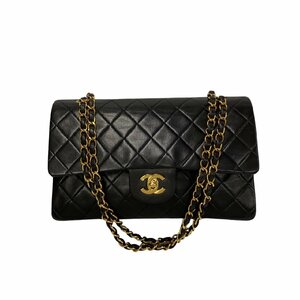 極 美品 箱 袋 カード有 3番台 CHANEL シャネル ダブルフラップ 25cm マトラッセ ラムスキン 2way ハンドバッグ ショルダーバッグ 126-1