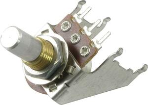 ポット Potentiometer - Audio, Solid Shaft, Snap-In, 16mm, 10 kΩ [送料170円から 同梱可]