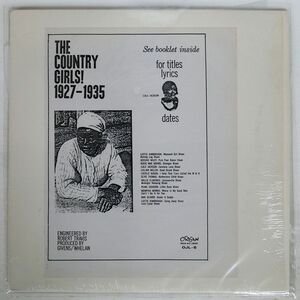 米 ブート VA/COUNTRY GIRLS! 1927-1935/ORIGIN JAZZ LIBRARY OJL6 LP