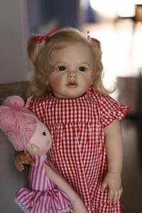 28" Reborn Toddler Dolls Girl Real Size Standing Silicone Baby Doll Soft Cloth 海外 即決