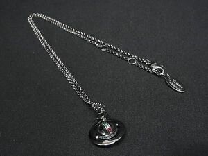 1円 ■極美品■ Vivienne Westwood ヴィヴィアンウエストウッド オーブ ラインストーン ネックレス アクセサリー シルバー系 AW7210