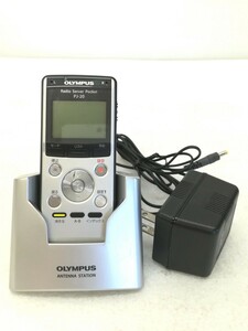 M6haci0337/【簡易動作のみ確認済】 オリンパス OLYMPUS Radio Server Pocket PJ-20 ラジオサーバーポケット ICレコーダー 現状品