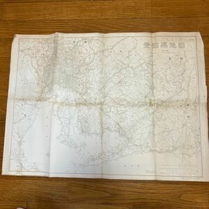【3826A4】 昭和39年 愛知県地図 愛知県統計課 白地図 資料