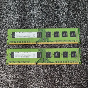 SanMax DDR3-1600MHz 16GB (8GB×2枚キット) SMD-8G28H1P-16K 動作確認済み デスクトップ用 PCメモリ 