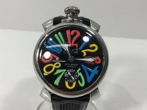 【1円スタート】GaGa MILANO ガガミラノ 腕時計 Manuale 48mm ステンレス 5010.2