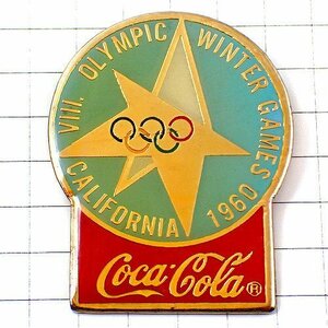 ピンバッジ・カリフォルニア冬季五輪コカコーラ1960年 CALIFORNIA◆フランス限定ピンズ◆レアなヴィンテージものピンバッチ