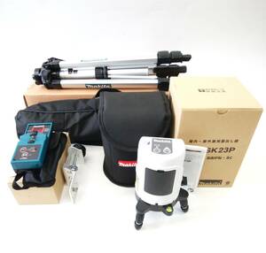 ■【未使用保管品】makita マキタ 受光器 墨出し器 三脚セット TK00LD1011 SK23P おおがね・ろく 雲台付 三脚 おまけ付き