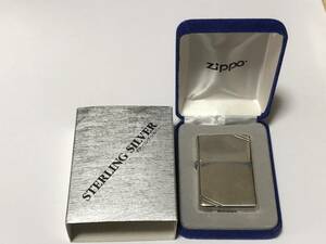 ケース付き ZIPPO ジッポー スターリングシルバー 純銀 STERLING SILVER 2003年製 アメリカ 喫煙具 MADE IN USA